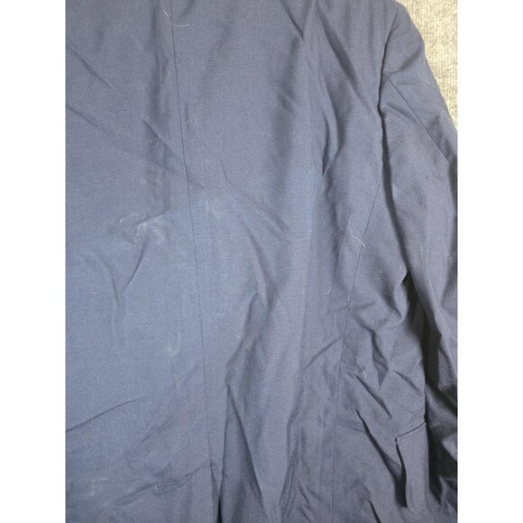 Vintage US Air Force USAF Service Dress Coat Mens 44L Blue Wool Uniform 90s - Picture 15 of 16